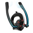 Amphibea TWOBAS - Mask w/ Double Snorkel - black/blue