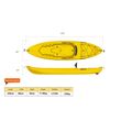 ΚΑΓΙΑΚ ΜΟΝΟΘΕΣΙΟ  SEAFLO ADULT+KID KAYAK YELLOW SF- 2002.012C