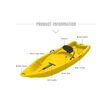 ΚΑΓΙΑΚ ΜΟΝΟΘΕΣΙΟ  SEAFLO ADULT+KID KAYAK YELLOW SF- 2002.012C
