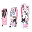 Junior Ski Gloves Pink Level