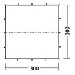 Τέντα Tarp 3x3m Green Robens