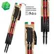 Fizan Compact Red Telescopic Trekking Poles
