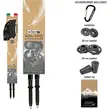 Fizan Compact Beige Telescopic Trekking Poles (Pair)