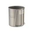 OTO Titanium Pot 450ml – Ultra-Light Titanium Mug for Camping & Outdoor Adventures