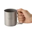 OTO Titanium Pot 450ml – Ultra-Light Titanium Mug for Camping & Outdoor Adventures