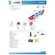 Hydro-Force Rapid X3 Set BESTWAY Φουσκωτό Καγιάκ τριών ατόμων, Μήκος: 3.81m, Αντοχή: 280kg, 1 πτερύγιο, 65132