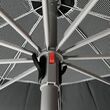 Reinforced 200cm Beach Umbrella with 10 U-Shaped Ribs, Tilt Mechanism & Black-Out Shading – MAUI & SONS