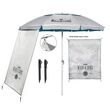Maui & Sons 2.20m Petrol Beach Umbrella with Side Shade 1983