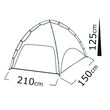 Salty Tribe Arawak Bright Blue Sun Shelter