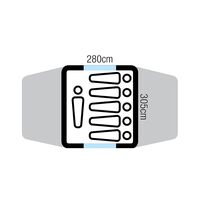 Tasman 6V Plus Blue Σκηνή 6 Ατόμων Oztrail