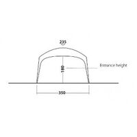 Tent Summer Lounge L Outwell 3.5 x 3.5m with UPF 50+