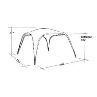 Tent Summer Lounge L Outwell 3.5 x 3.5m with UPF 50+