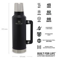 The Legendary Classic Bottle XLarge 1.9lt Matte Black Pebble Θερμός Stanley
