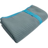 Solart Πετσέτα Θαλάσσης Κοτλέ Microfiber Γκρι-Μπλε 75x150εκ. L