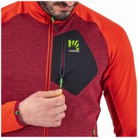 Odle Biking Red Grenadine Ανδρική Ζακέτα Fleece Karpos