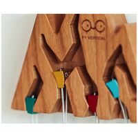 Keyholder Mountain For Climbers Κρεμάστρα Κλειδιών Από Ξύλο Κερασιάς Vertical