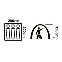 Auto New Camp Tent Automatic for 3 people