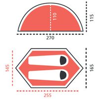 ​Σκηνή 1-2 Ατόμων Cardova 1 Capulet Olive Grand Canyon