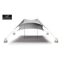 The Salty Tribe Aeolians beach tent Silver Blackout 2X2