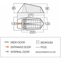 Σκηνή 2 Ατόμων Soul 200 Deep Blue Vango