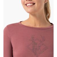 Γυναικεία Μπλούζα W Deer Art LS Merino Super Natural