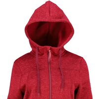 Γυναικεία Ζακέτα Fleece Jacket Knitted Hoodie Plum GTS