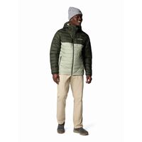 Columbia Men's Jacket Powder Lite II Hooded Safari Greenscape