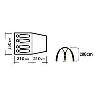 Σκηνή 4 Aτόμων Guacata Salty Tribe