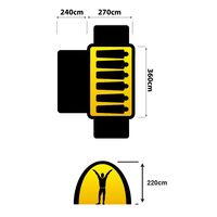 OZTRAIL Canvas Cabin 12x9, Οικογενειακή Σκηνή 6 Ατόμων, 510 x 360 x 220(ύψος) cm, CTC-1209-D