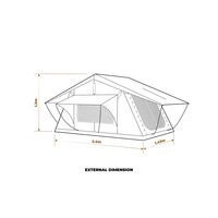 Σκηνή οροφής αυτοκινήτου Oztrail TARKINE 1400