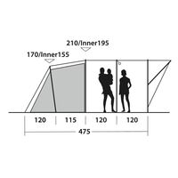 Outwell Sky 6 Person Tunnel Tent