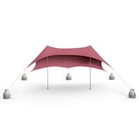 Old Rose Elastic Beach Sunshade Tent 300x250 cm Salty Tribe