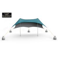 Aeolians Salty Tribe Elastic Beach Tent – Teal Blackout (2,5x3m)