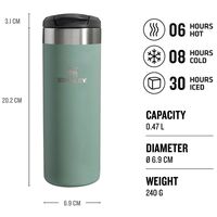 The AeroLight Shale Metallic 0.47lt Θερμός Stanley
