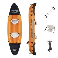 Hydro-Force Rapid X2 Set BESTWAY, Φουσκωτό καγιάκ δύο ατόμων, Μήκος: 3.21m, Αντοχή: 180kg, 2 πτερύγια, 65077