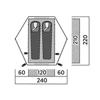 Easy Camp Rago 2 Camping Tent for 2 People