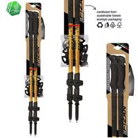 Elbrus Orange Τηλεσκοπικά Μπατόν Πεζοπορίας Fizan