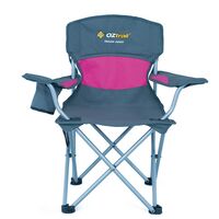Oztrail Deluxe Junior Folding Chair – Pink, Safe & Comfortable