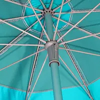 Maui & Sons 2.20m Petrol Beach Umbrella with Side Shade 1983