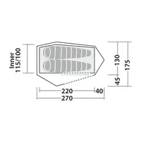 Robens Cress 2 PRO Tent 2-Person Ultralight 2.3 kg