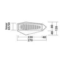 Robens Cress 1 PRO Tent 1-Person Ultralight 1.8 kg
