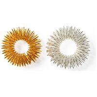 YY Vertical Acupuncture Ring Finger Massage Ring (2pcs)