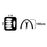 OZtrail Hightower Mansion 6P Camping Tent for 6 Persons