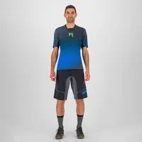 Karpos Val Di Dentro  Tee Black/Indigo B./Green Fluo Men’s Outdoor T-Shirt