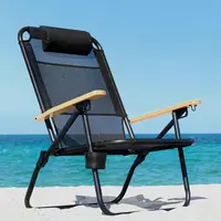 Καρεκλάκι Παραλίας 2634 Μαύρο Maui & Sons