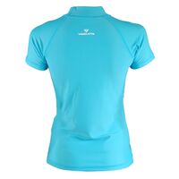 Vaquita Women's Short Sleeve UV Protection Shirt Blue