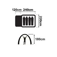 Genesis II 4V Dome Tent Σκηνή 4 Ατόμων Oztrail