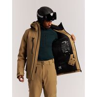 Protest Men's Ski Jacket PRTTIMOTHY Sandy Brown