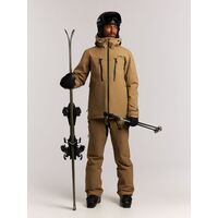 Protest Men's Ski Jacket PRTTIMOTHY Sandy Brown