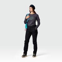 Northfinder Γυναικείο Παντελόνι Πεζοπορίας Softshell Ruut Black
